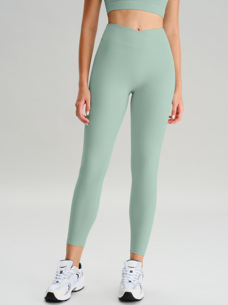 Women's Knitted Nylon Sports Leggings Sustainable Yoga Bottoms - BERLOOK