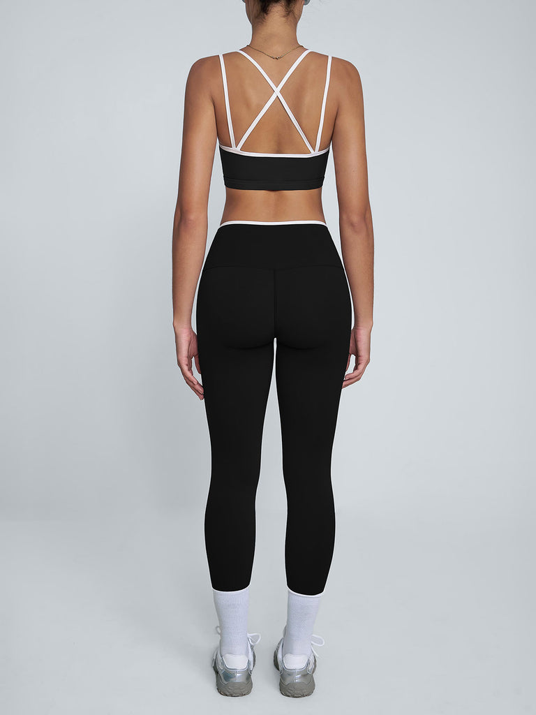 Women's Knitted Nylon Sports Leggings Sustainable Yoga Bottoms - BERLOOK