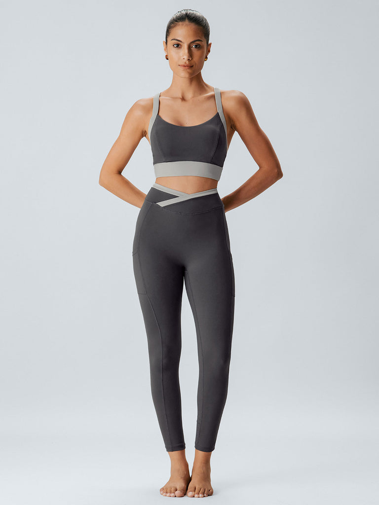 Women's Knitted Nylon Sports Leggings Sustainable Yoga Bottoms - BERLOOK