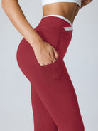 Women's Knitted Nylon Sports Leggings Sustainable Yoga Bottoms - BERLOOK