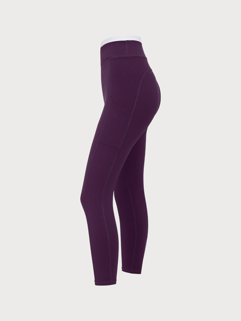 Women's Knitted Nylon Sports Leggings Sustainable Yoga Bottoms - BERLOOK