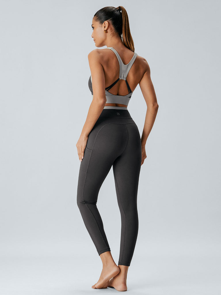 Women's Knitted Nylon Sports Leggings Sustainable Yoga Bottoms - BERLOOK