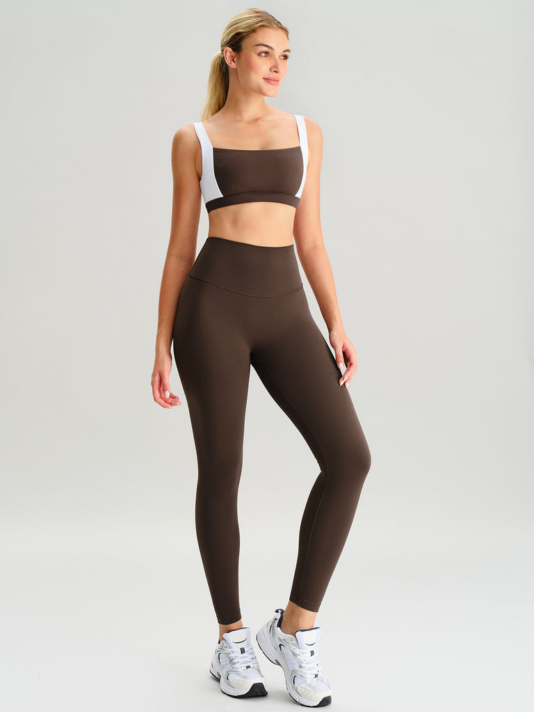 Women's Knitted Nylon Sports Leggings Sustainable Yoga Bottoms - BERLOOK