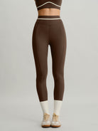 Women's Knitted Nylon Sports Leggings Sustainable Yoga Bottoms - BERLOOK