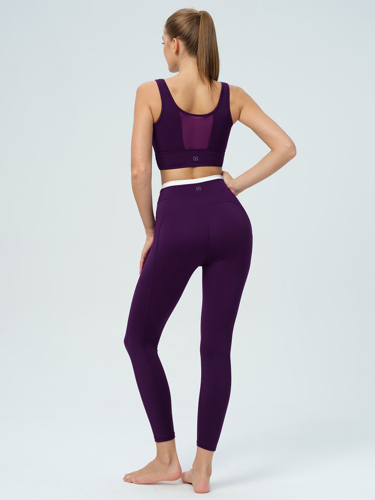 Women's Knitted Nylon Sports Leggings Sustainable Yoga Bottoms - BERLOOK