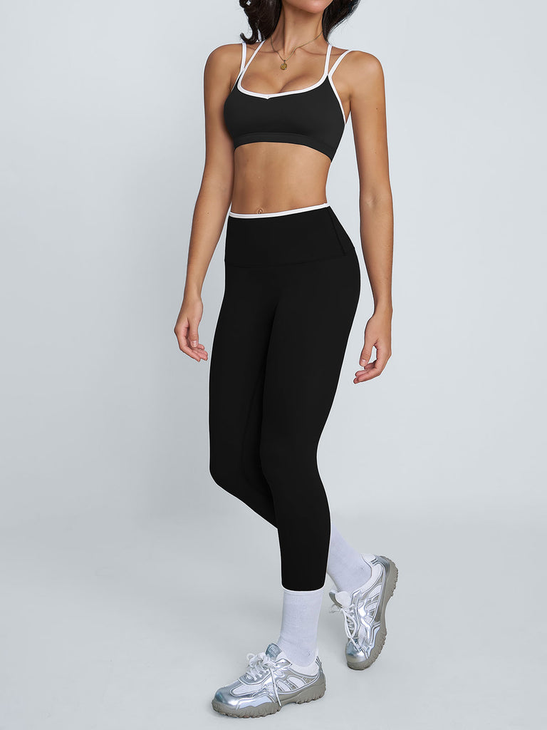 Women's Knitted Nylon Sports Leggings Sustainable Yoga Bottoms - BERLOOK