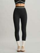Women's Knitted Nylon Sports Leggings Sustainable Yoga Bottoms - BERLOOK