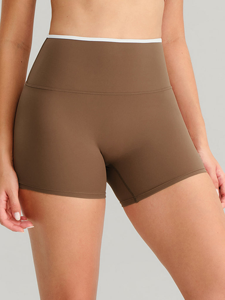 Women's Knitted Nylon Sports Shorts Sustainable Yoga Bottoms - BERLOOK
