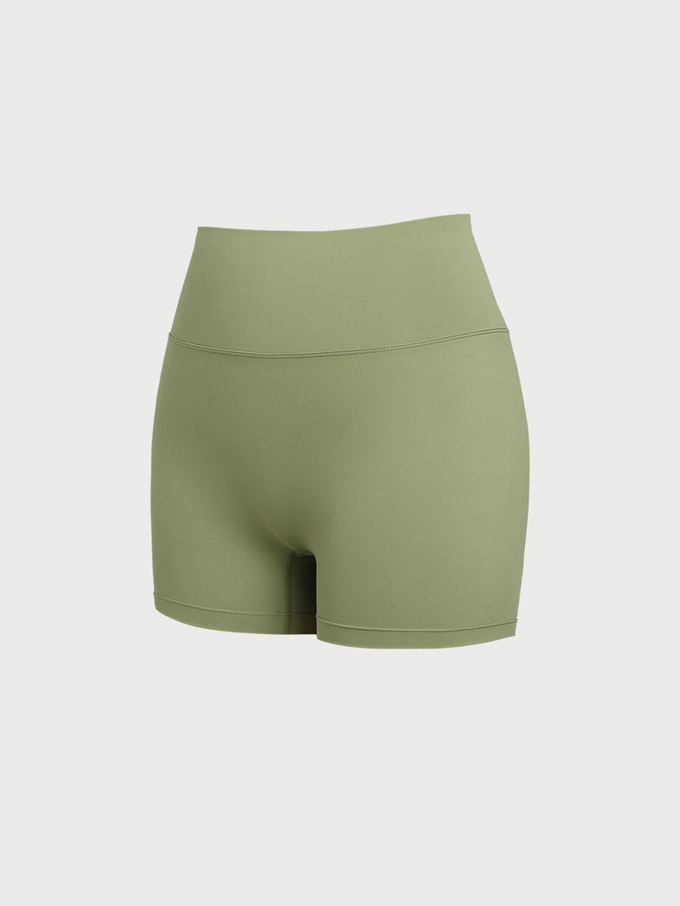 Women's Knitted Nylon Sports Shorts Sustainable Yoga Bottoms - BERLOOK