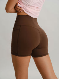 Women's Knitted Nylon Sports Shorts Sustainable Yoga Bottoms - BERLOOK