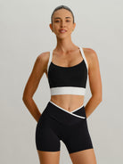 Women's Knitted Nylon Sports Shorts Sustainable Yoga Bottoms - BERLOOK
