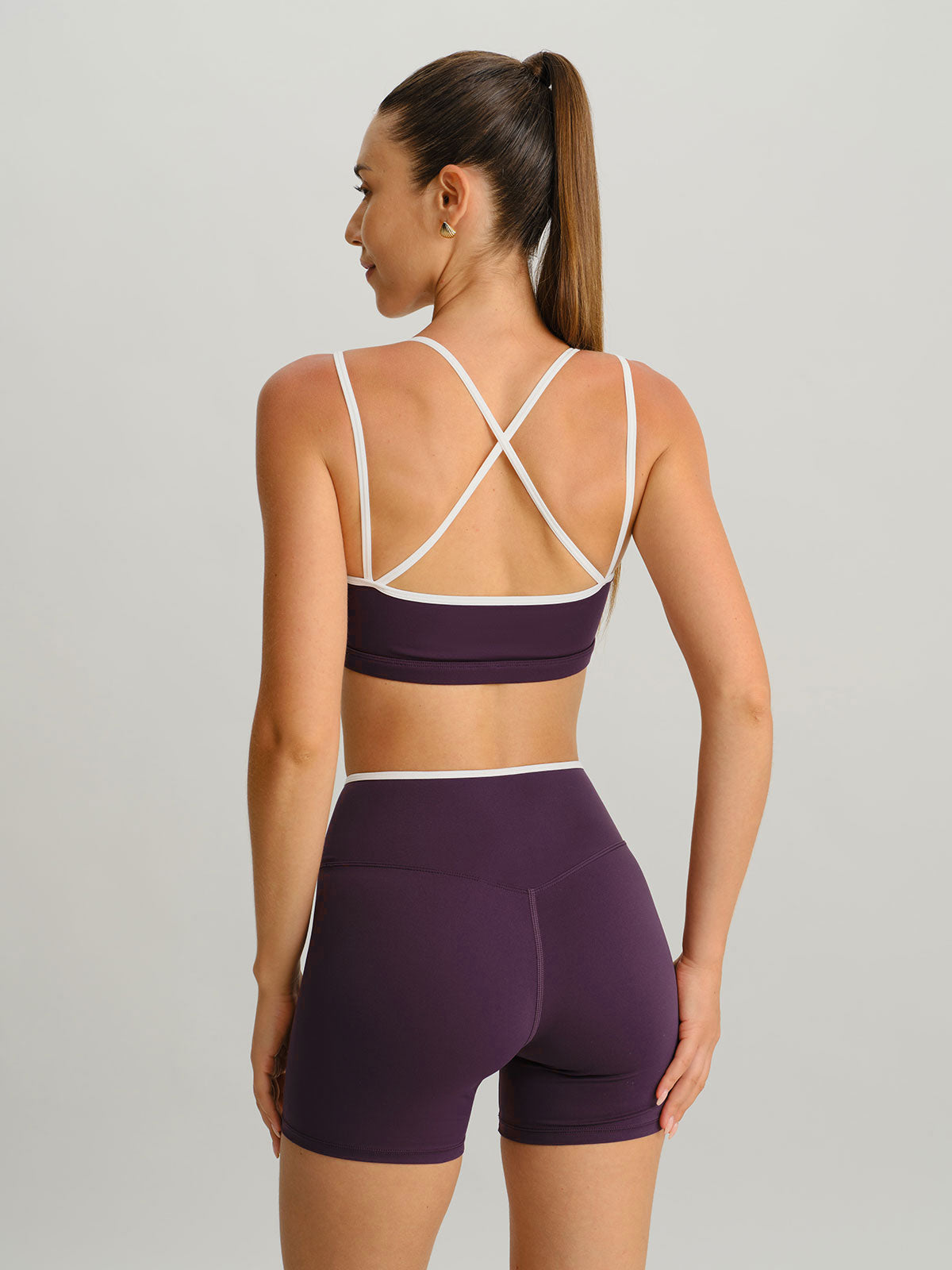 Women's Knitted Nylon Sports Shorts Sustainable Yoga Bottoms - BERLOOK