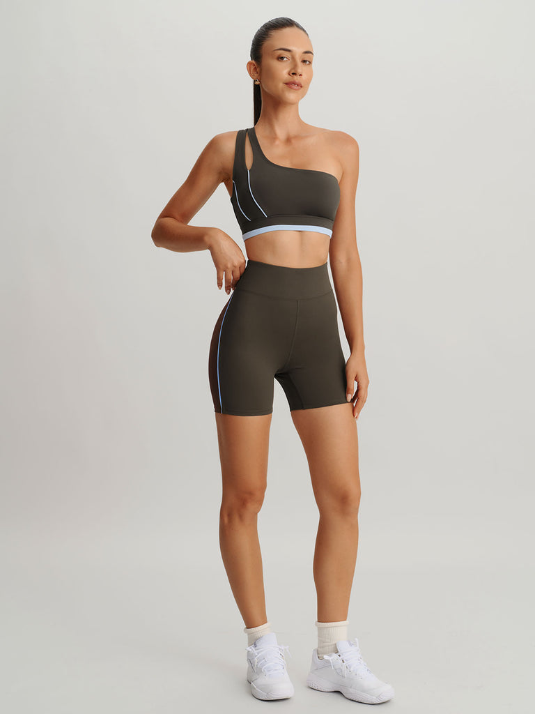 Women's Knitted Nylon Sports Shorts Sustainable Yoga Bottoms - BERLOOK