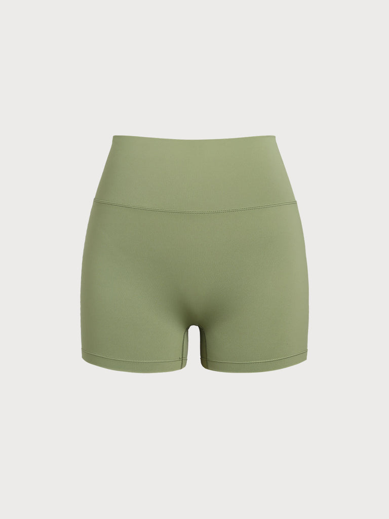 Women's Knitted Nylon Sports Shorts Sustainable Yoga Bottoms - BERLOOK