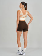 Women's Knitted Nylon Sports Shorts Sustainable Yoga Bottoms - BERLOOK