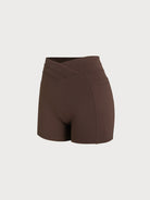 Women's Knitted Nylon Sports Shorts Sustainable Yoga Bottoms - BERLOOK