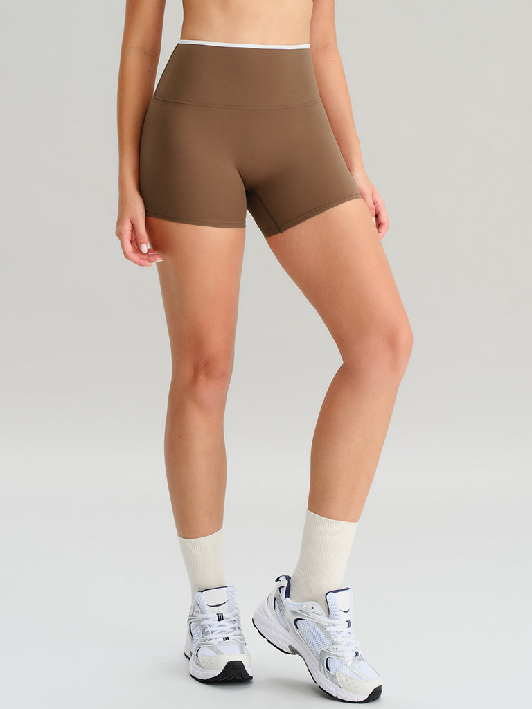 Women's Knitted Nylon Sports Shorts Sustainable Yoga Bottoms - BERLOOK