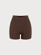 Women's Knitted Nylon Sports Shorts Sustainable Yoga Bottoms - BERLOOK