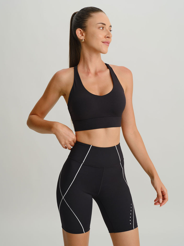 Women's Knitted Nylon Sports Shorts Sustainable Yoga Bottoms - BERLOOK