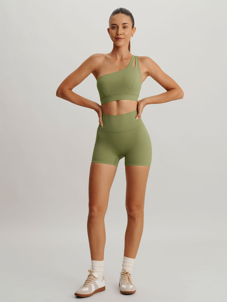 Women's Knitted Nylon Sports Shorts Sustainable Yoga Bottoms - BERLOOK