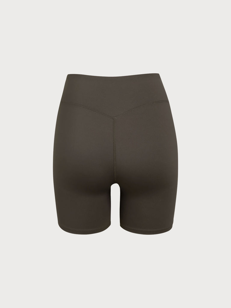 Women's Knitted Nylon Sports Shorts Sustainable Yoga Bottoms - BERLOOK