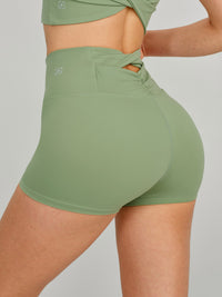 Women's Knitted Nylon Sports Shorts Sustainable Yoga Bottoms - BERLOOK