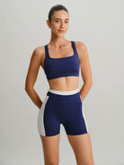 Women's Knitted Nylon Sports Shorts Sustainable Yoga Bottoms - BERLOOK