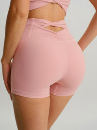 Women's Knitted Nylon Sports Shorts Sustainable Yoga Bottoms - BERLOOK