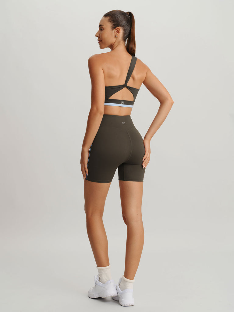 Women's Knitted Nylon Sports Shorts Sustainable Yoga Bottoms - BERLOOK
