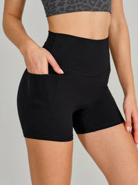 Women's Knitted Nylon Sports Shorts Sustainable Yoga Bottoms - BERLOOK