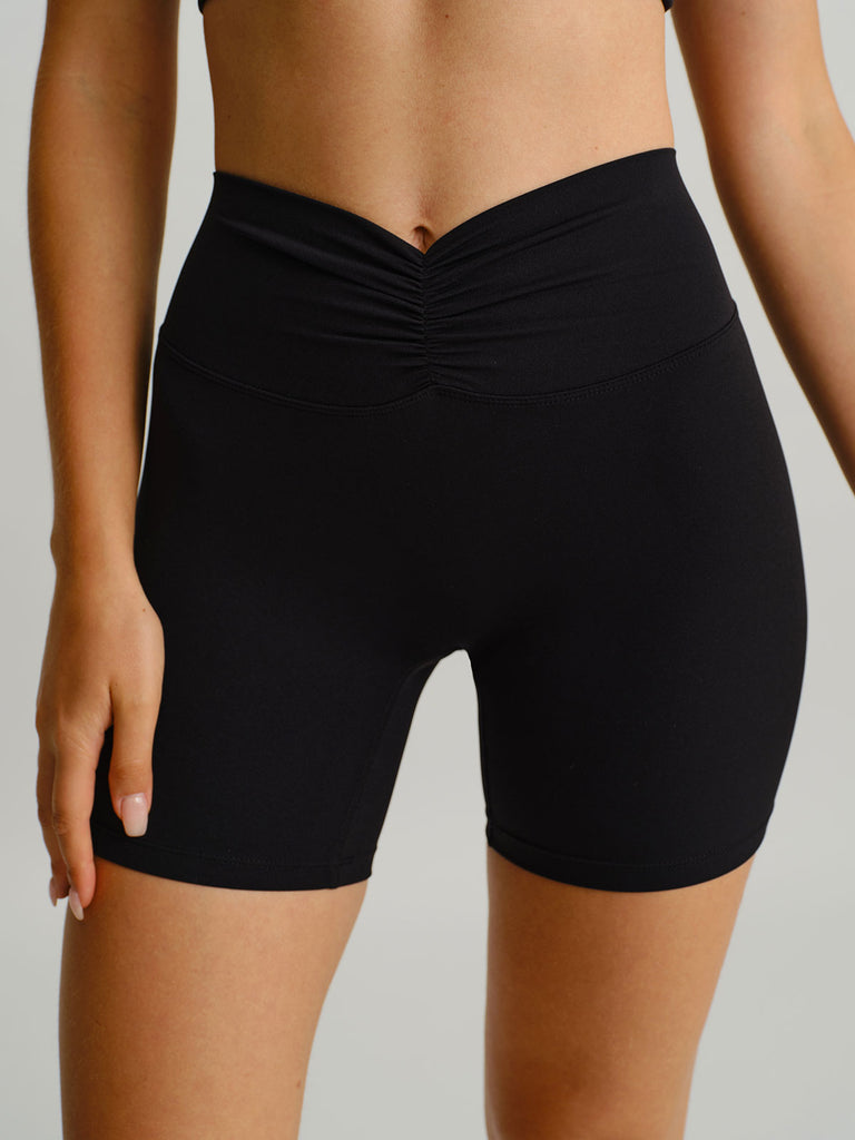 Women's Knitted Nylon Sports Shorts Sustainable Yoga Bottoms - BERLOOK
