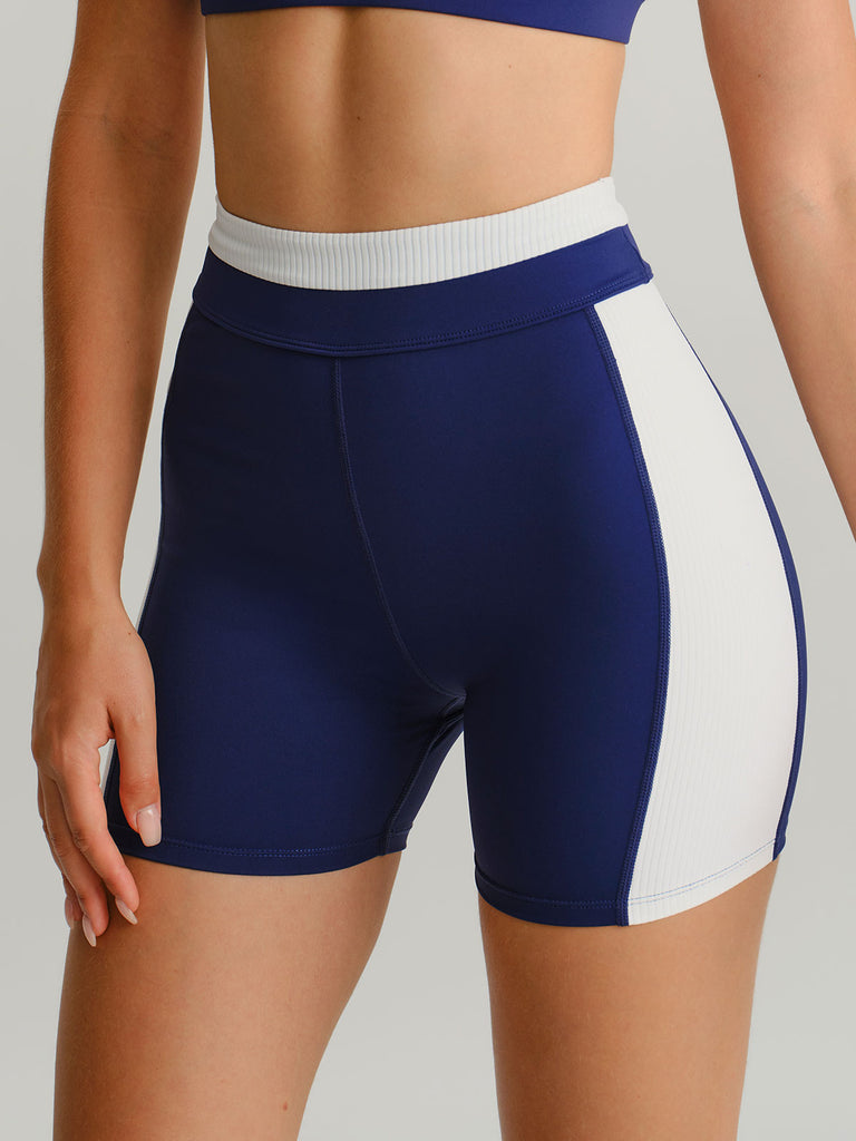 Women's Knitted Nylon Sports Shorts Sustainable Yoga Bottoms - BERLOOK