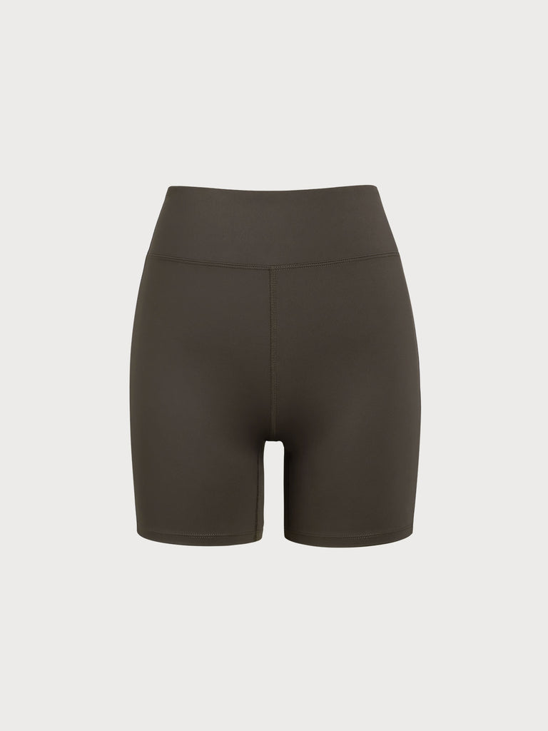 Women's Knitted Nylon Sports Shorts Sustainable Yoga Bottoms - BERLOOK