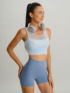 Women's Knitted Nylon Sports Shorts Sustainable Yoga Bottoms - BERLOOK