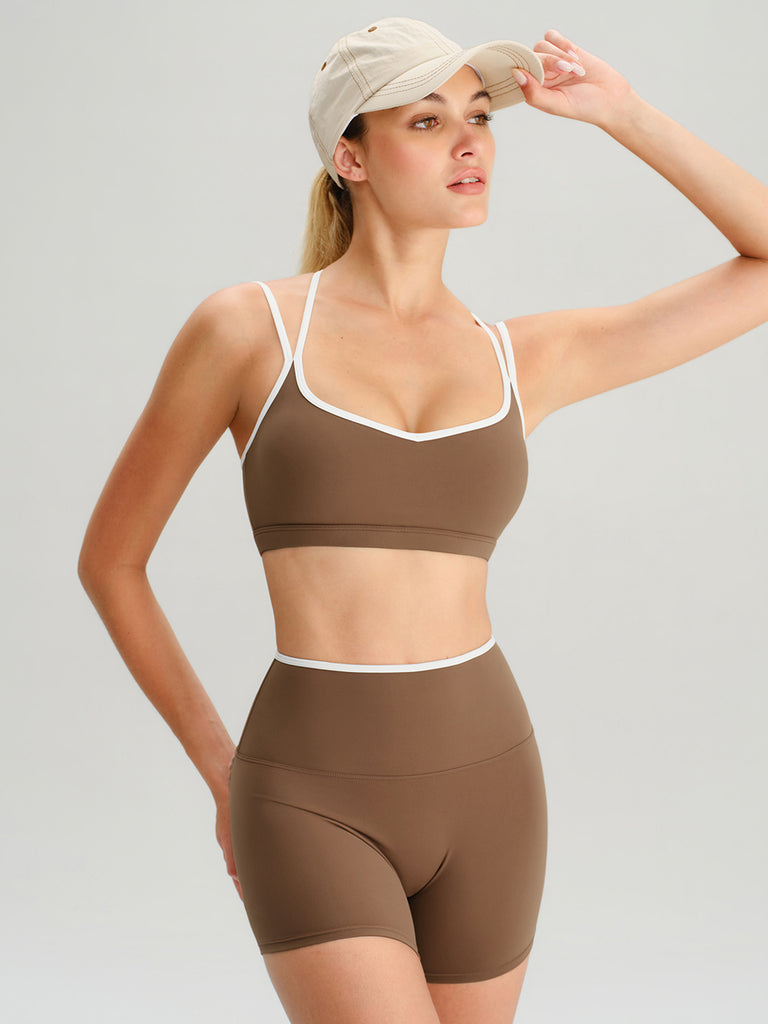 Women's Knitted Nylon Sports Shorts Sustainable Yoga Bottoms - BERLOOK