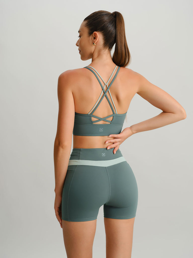 Women's Knitted Nylon Sports Shorts Sustainable Yoga Bottoms - BERLOOK