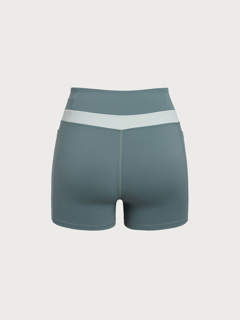 Women's Knitted Nylon Sports Shorts Sustainable Yoga Bottoms - BERLOOK