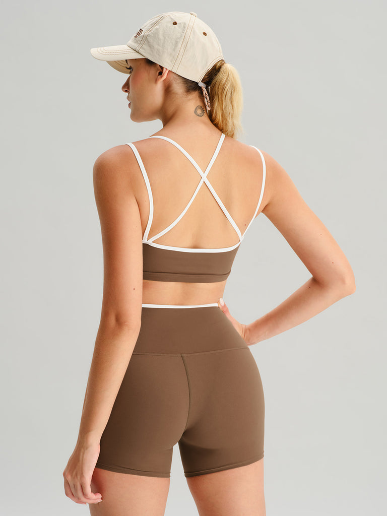 Women's Knitted Nylon Sports Shorts Sustainable Yoga Bottoms - BERLOOK