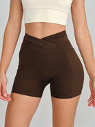 Women's Knitted Nylon Sports Shorts Sustainable Yoga Bottoms - BERLOOK