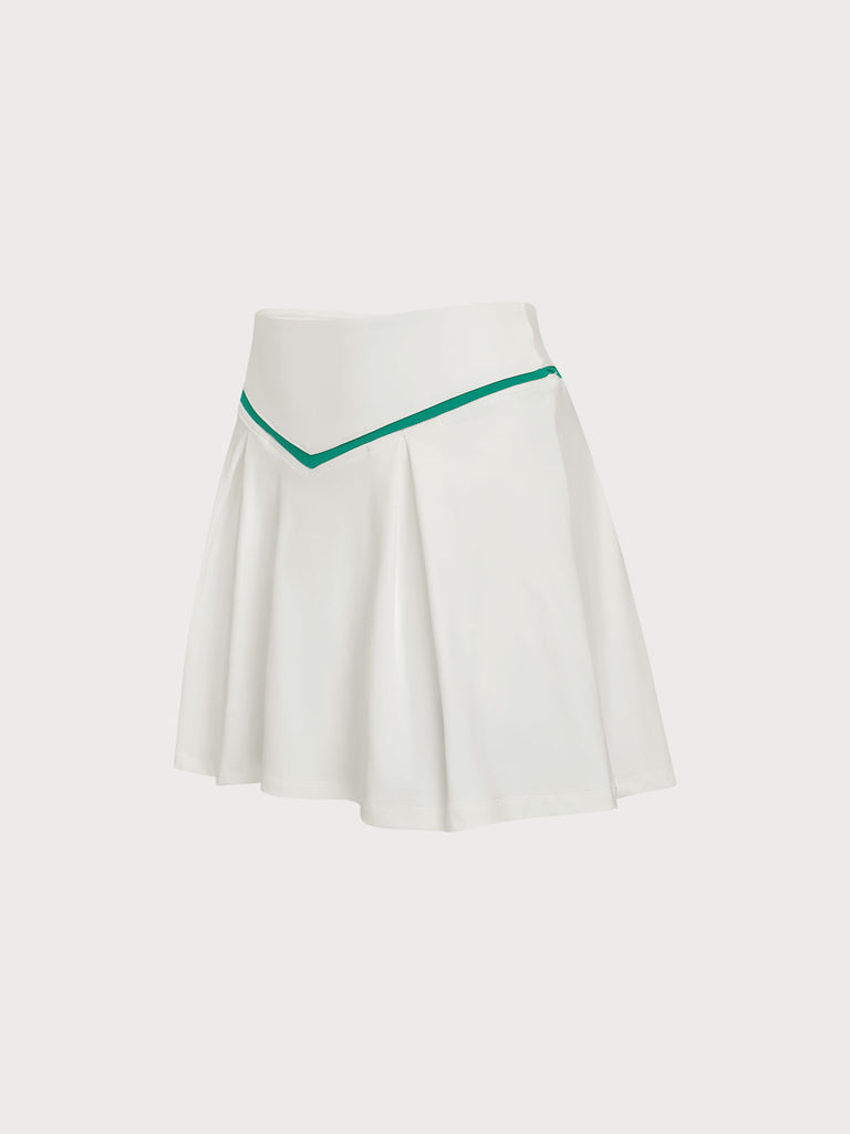 Women's Knitted Nylon Sports Skirt Sustainable Yoga Bottoms - BERLOOK