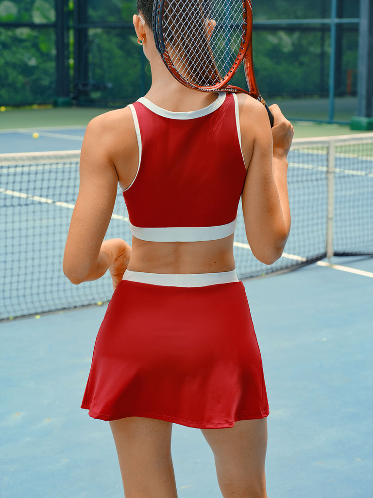 Women's Knitted Nylon Sports Skirt Sustainable Yoga Bottoms - BERLOOK