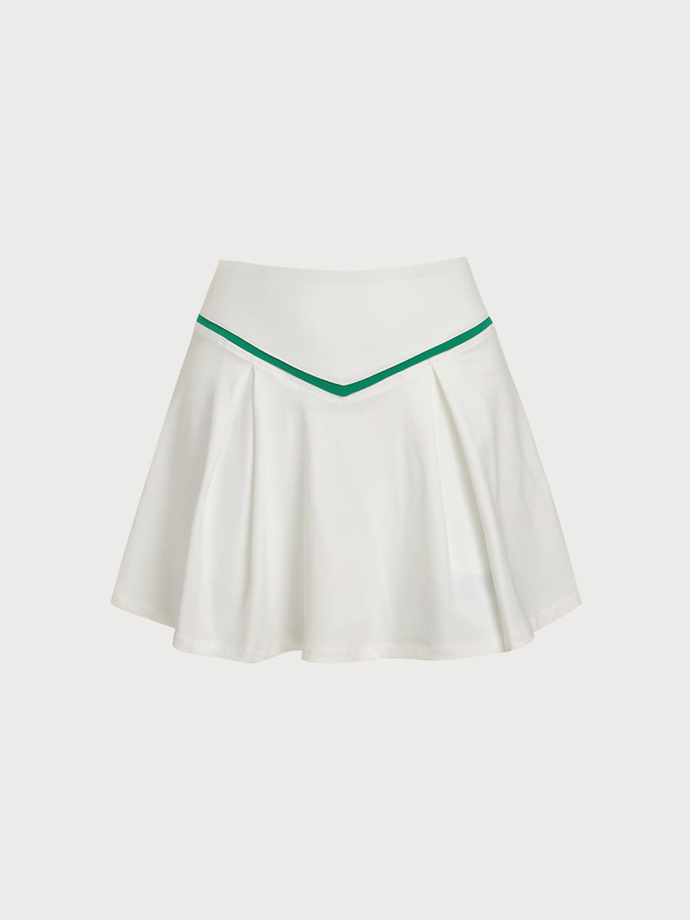 Women's Knitted Nylon Sports Skirt Sustainable Yoga Bottoms - BERLOOK