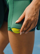 Women's Knitted Nylon Sports Skirt Sustainable Yoga Bottoms - BERLOOK