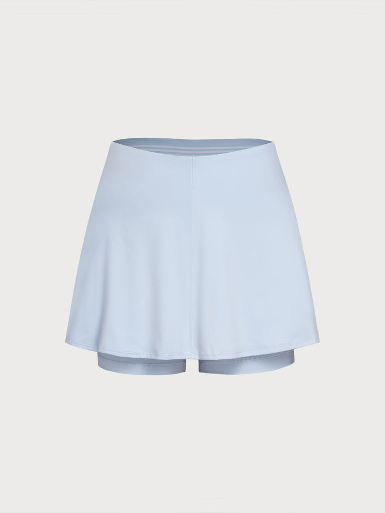Women's Knitted Nylon Sports Skirt Sustainable Yoga Bottoms - BERLOOK