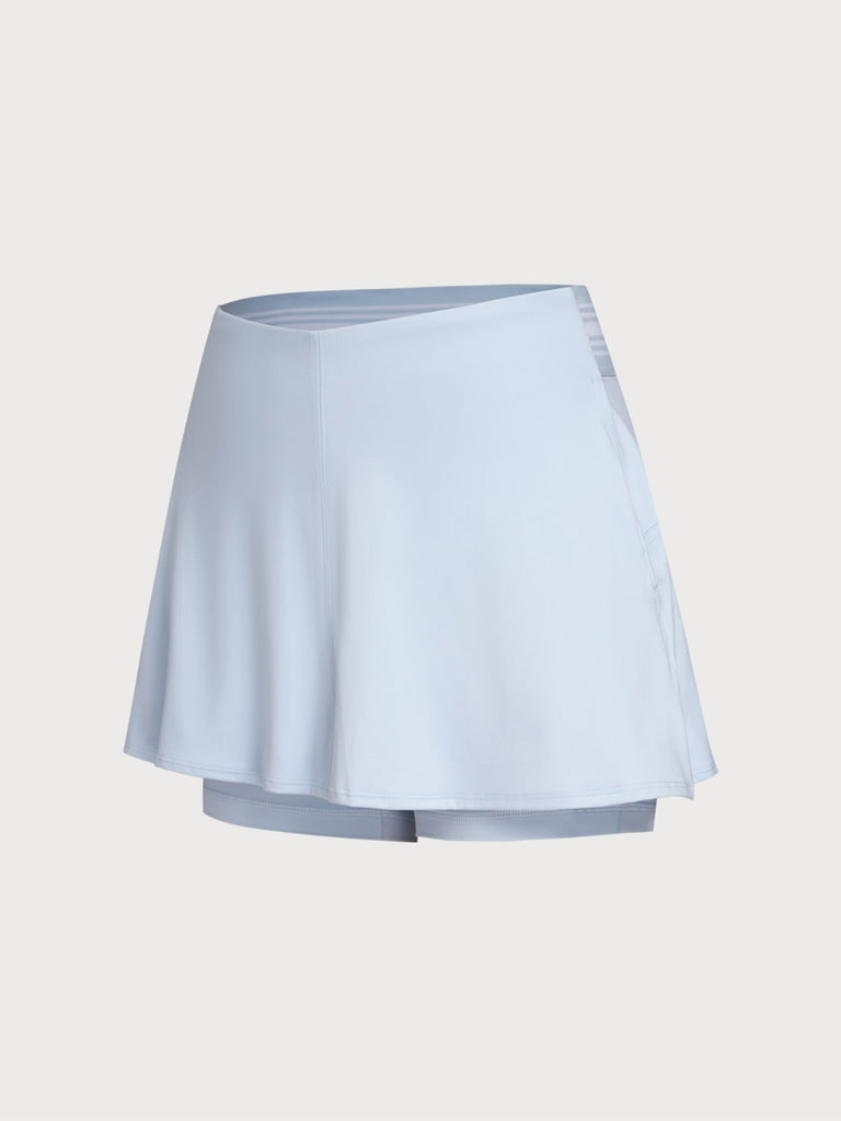 Women's Knitted Nylon Sports Skirt Sustainable Yoga Bottoms - BERLOOK
