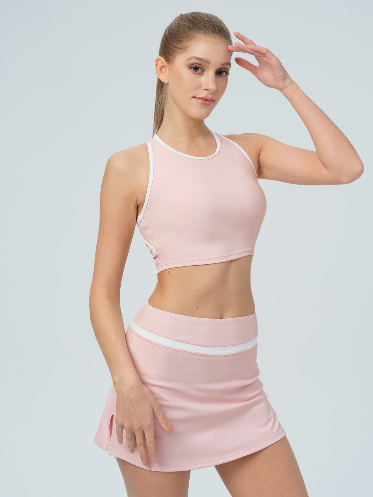Women's Knitted Nylon Sports Skirts Sustainable Yoga Bottoms - BERLOOK