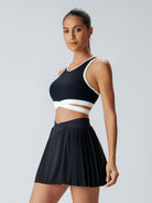 Women's Knitted Nylon Sports Tank Tops Sustainable Yoga Tops - BERLOOK