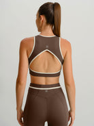 Women's Knitted Nylon Sports Tank Tops Sustainable Yoga Tops - BERLOOK