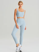 Women's Knitted Nylon Sports Tank Tops Sustainable Yoga Tops - BERLOOK