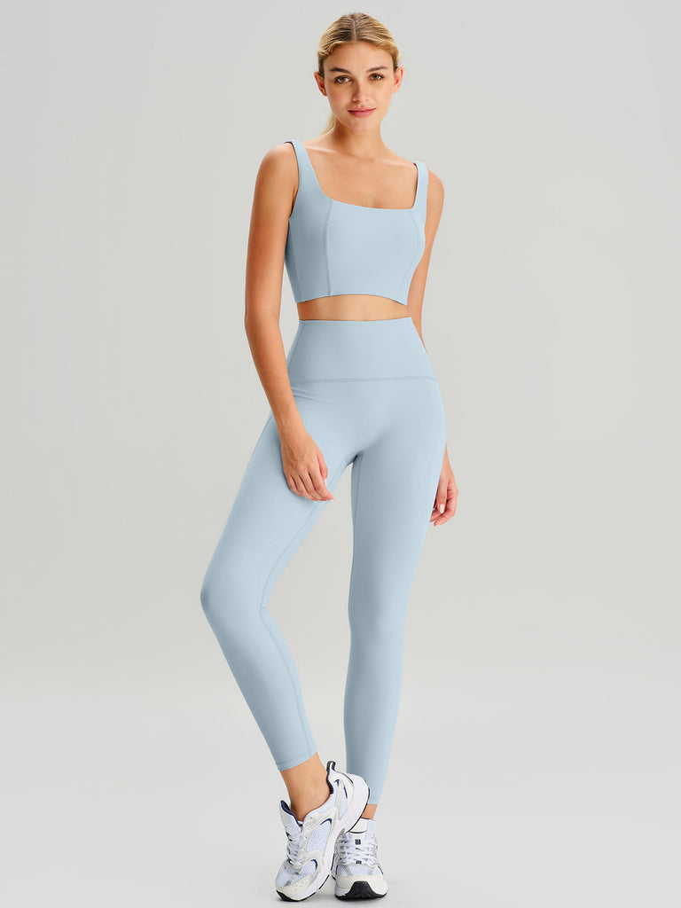 Women's Knitted Nylon Sports Tank Tops Sustainable Yoga Tops - BERLOOK